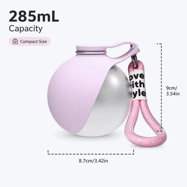 PawSip 285ml insulated stainless steel pet bottle