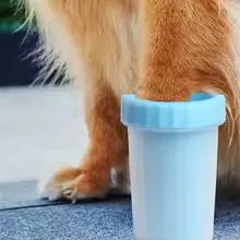 PawClean paw washer cleaning a dog's paw