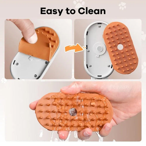 MistGroom grooming brush food-grade soft silicone