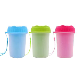 PawClean paw washer cup cleaning a dog paw